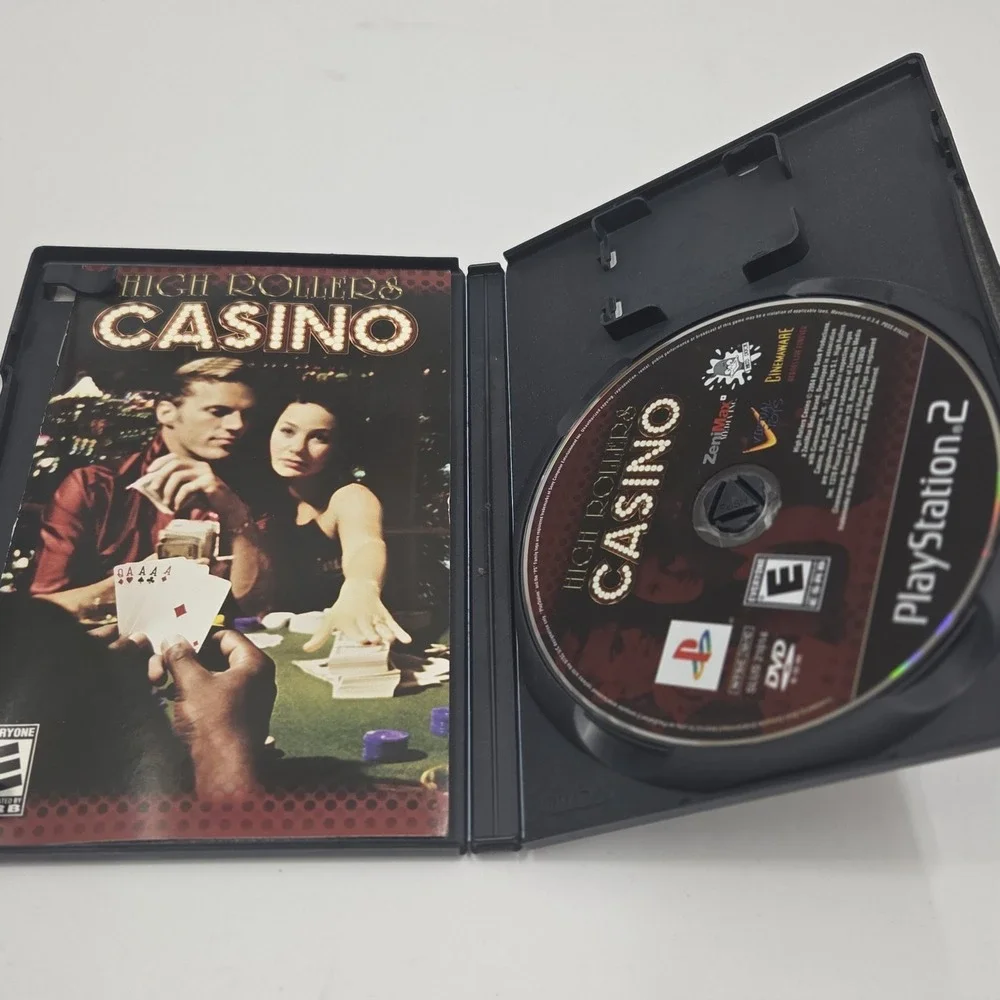 High Rollers Casino PS2 Game PlayStation 2 Complete with Manual Authentic